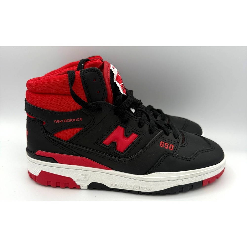 New Balance 650 Shoes Mens Size 7.5 Black Red Basketball BB650RBR